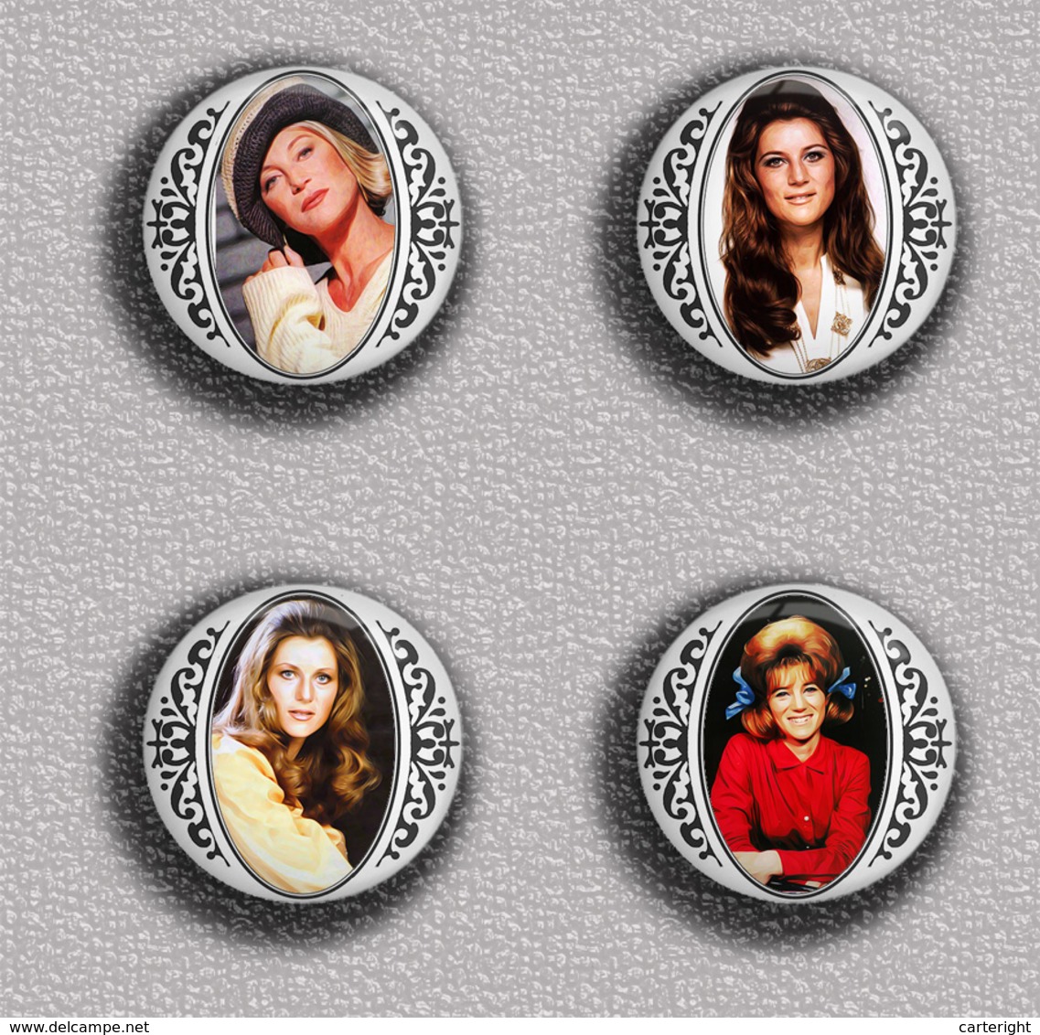 SHEILA Music Fan ART BADGE BUTTON PIN SET 6 (1inch/25mm Diameter) 35 DIFF - Musique