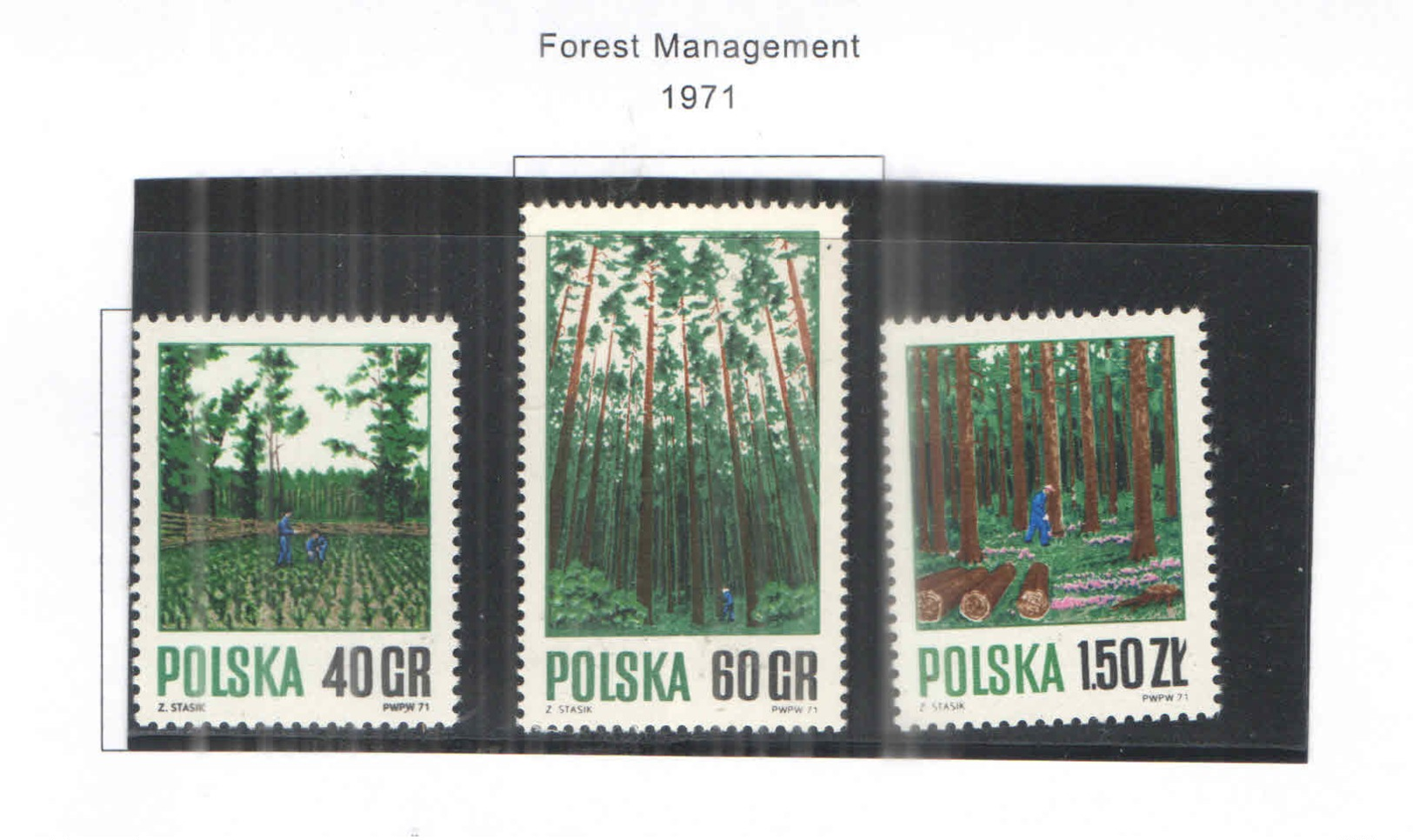 Polonia PO 1971 Foreste   Scott.1797/1799+See Scan On Scott.Page; - Nuovi