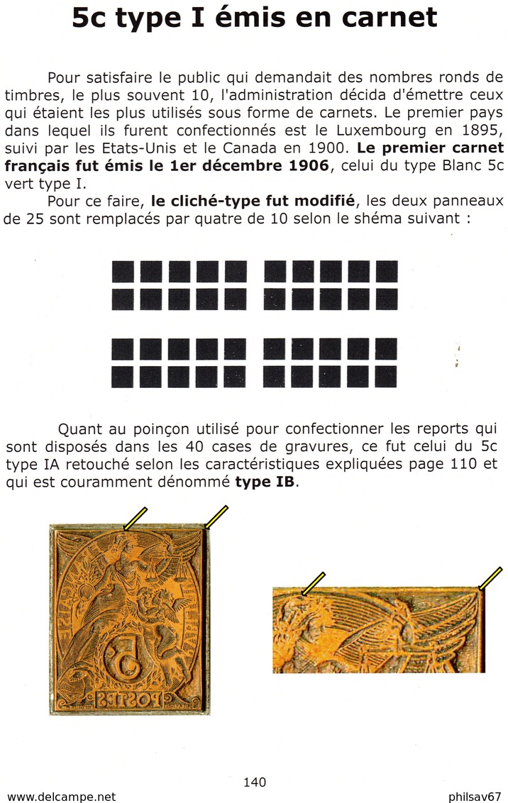 Essai sur le timbre au type Blanc de France ( tome 1 : l'impression à plat ) par Gilles Toussaint