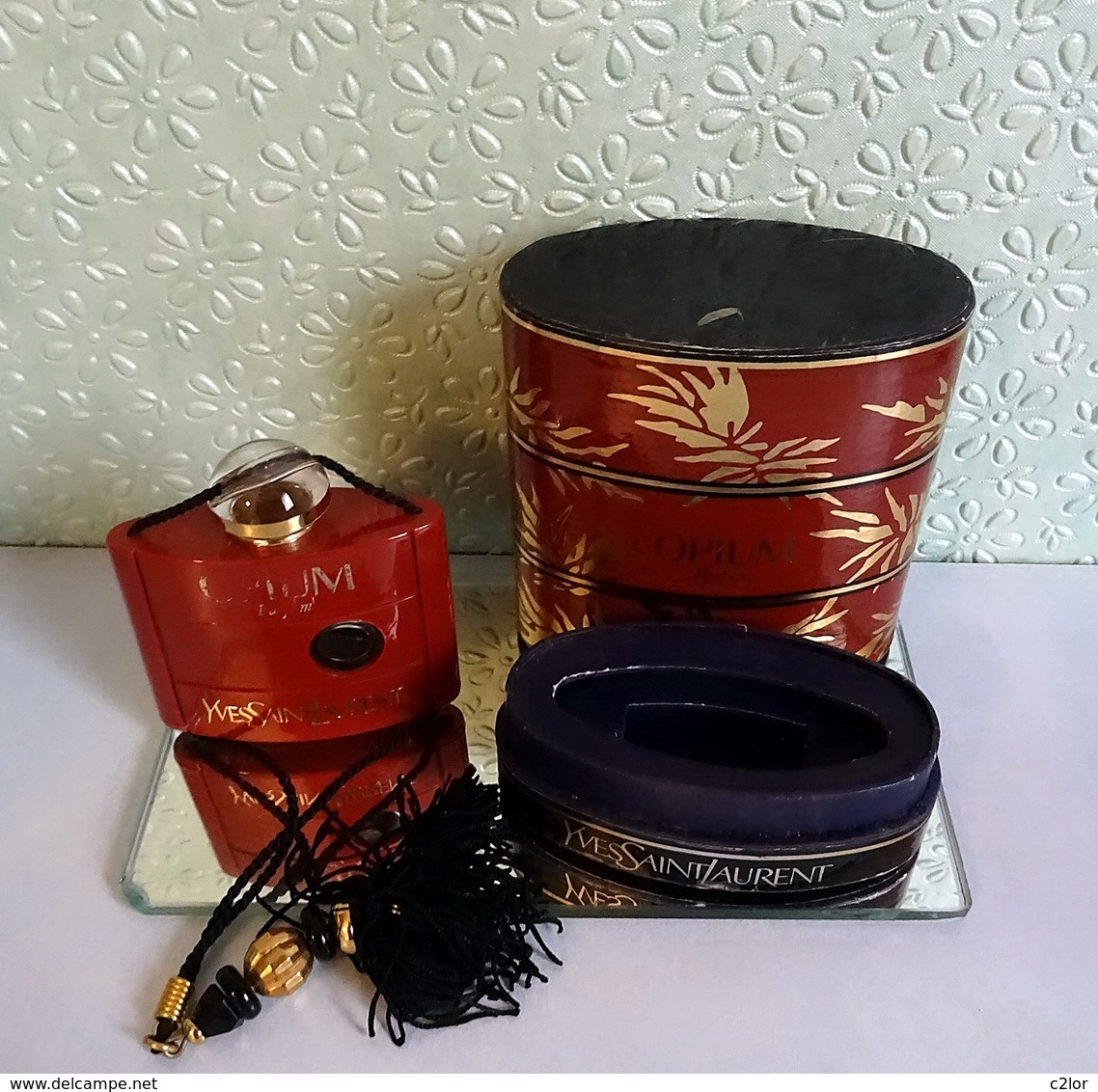 Ancien Flacon   "OPIUM  " De YVES ST LAURENT  Parfum 7,5 Ml Dans Sa Boite VIDE - Miniatures Femmes (avec Boite)