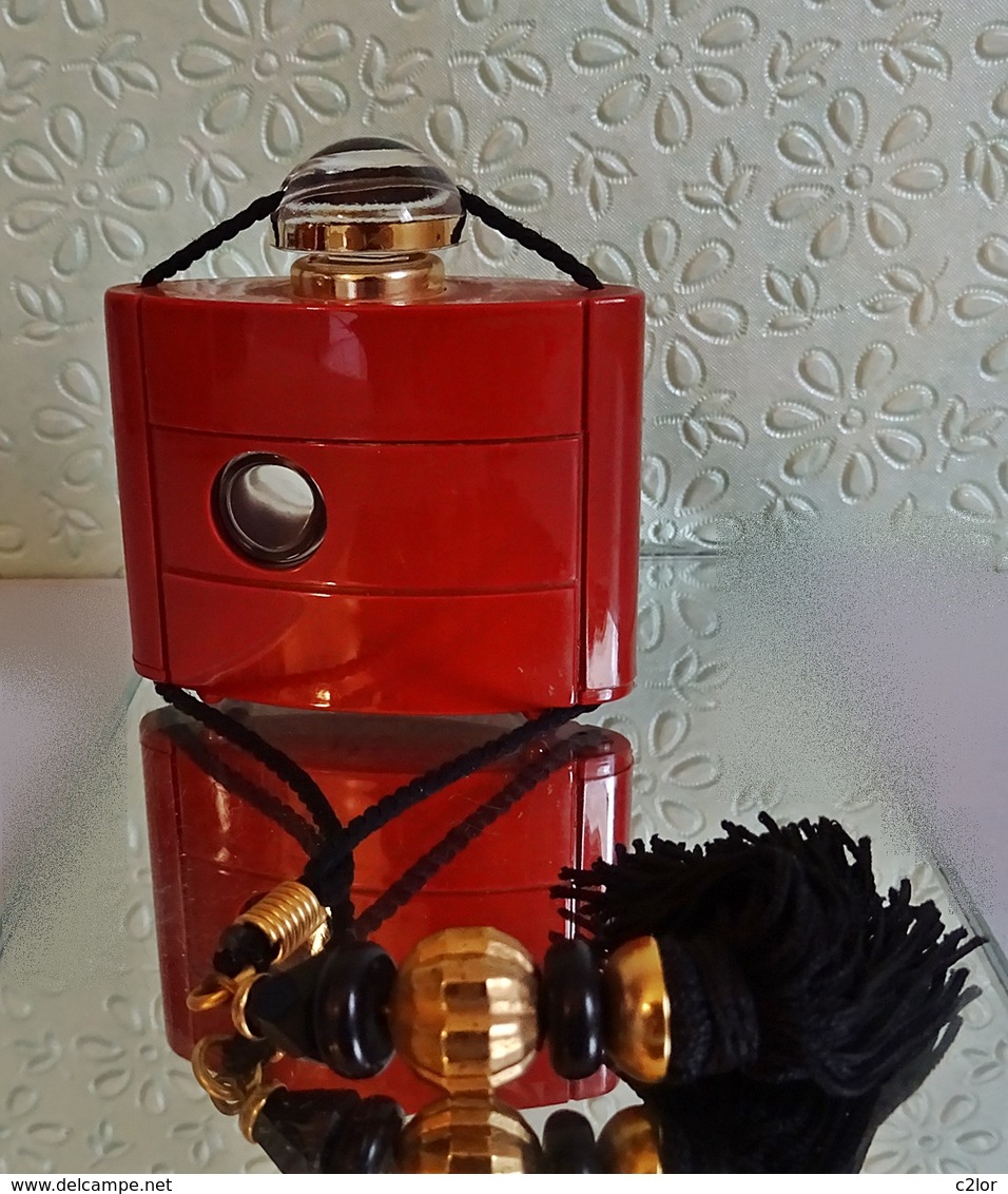 Ancien Flacon  "OPIUM  " De YVES ST LAURENT Avec Son Pompon Parfum 7,5 Ml  VIDE - Flacons (vides)