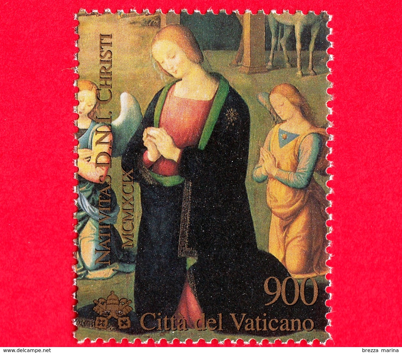 Nuovo - MNH - VATICANO - 1999 - Natale - La Vergine Maria - 900 - Nuovi