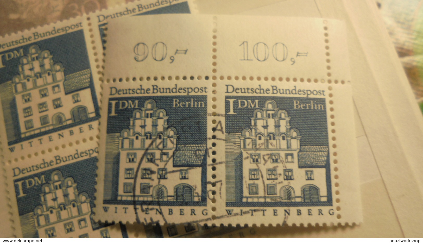 1966 Deutsche Bauwerke Mi 500   PAIR AUS BOGEN - Gebraucht