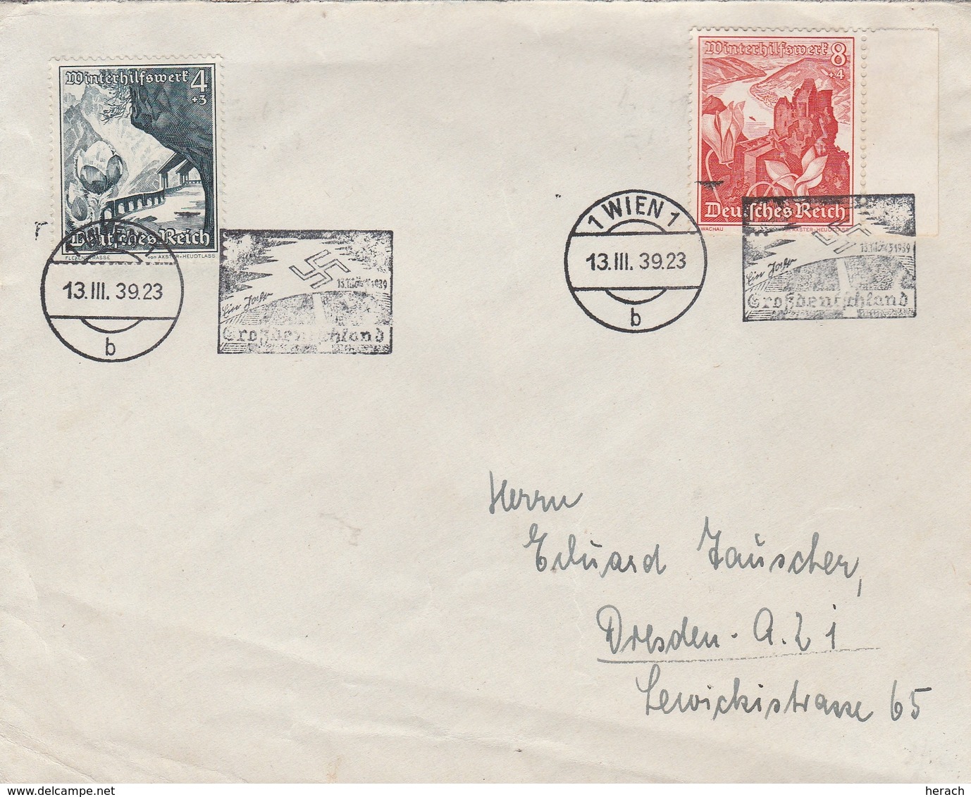 Autriche Lettre Wien 1939 - Covers & Documents