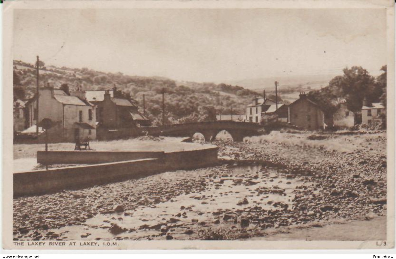 Postcard - The Laxey River At Laxey I.O.M - Posted  15th Aug 1956 Very Good - Sin Clasificación