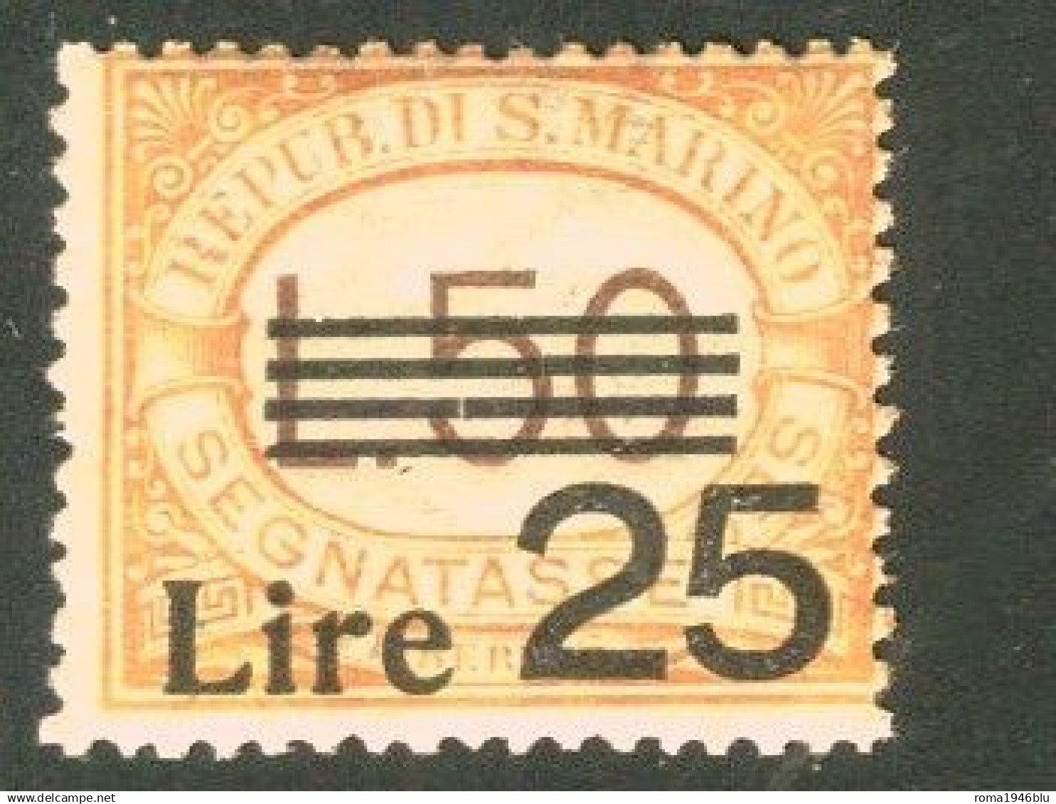 SAN MARINO 1943 SEGNATASSE  SOP.TO ** MNH - Portomarken