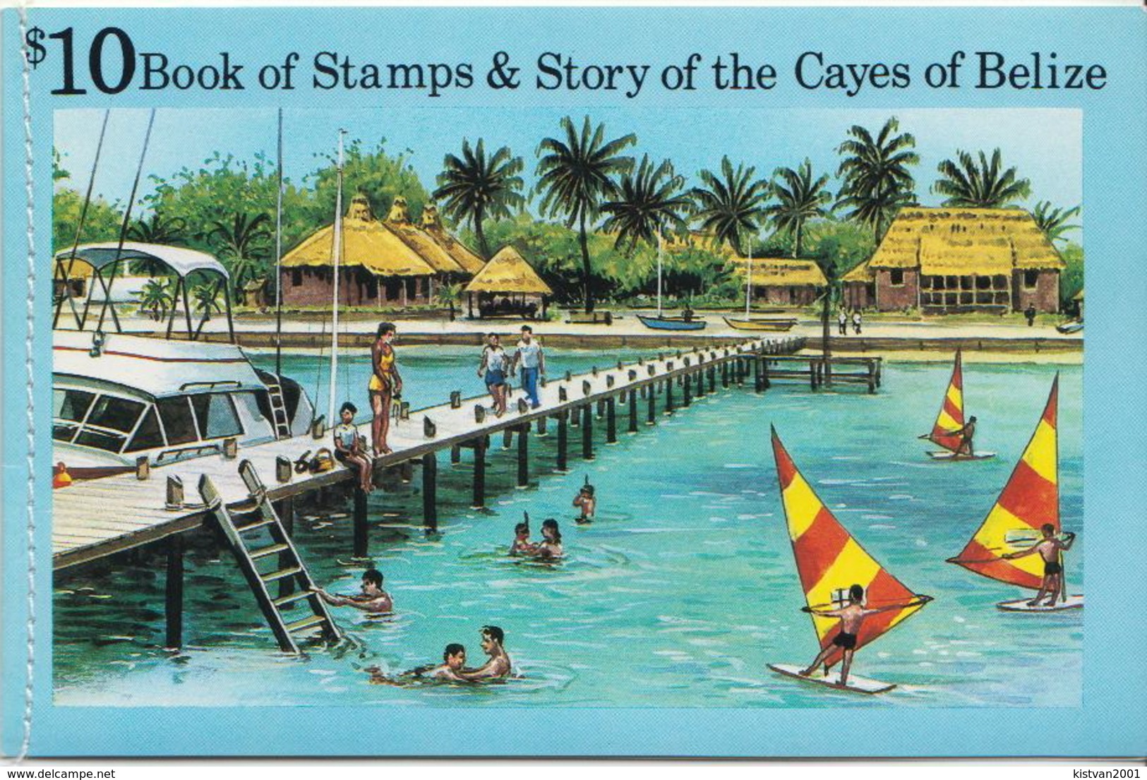 Cayes Of Belize Booklet Including Landscapes Stamps In Blocks Of 4 And A Map Sheetlet - Other & Unclassified