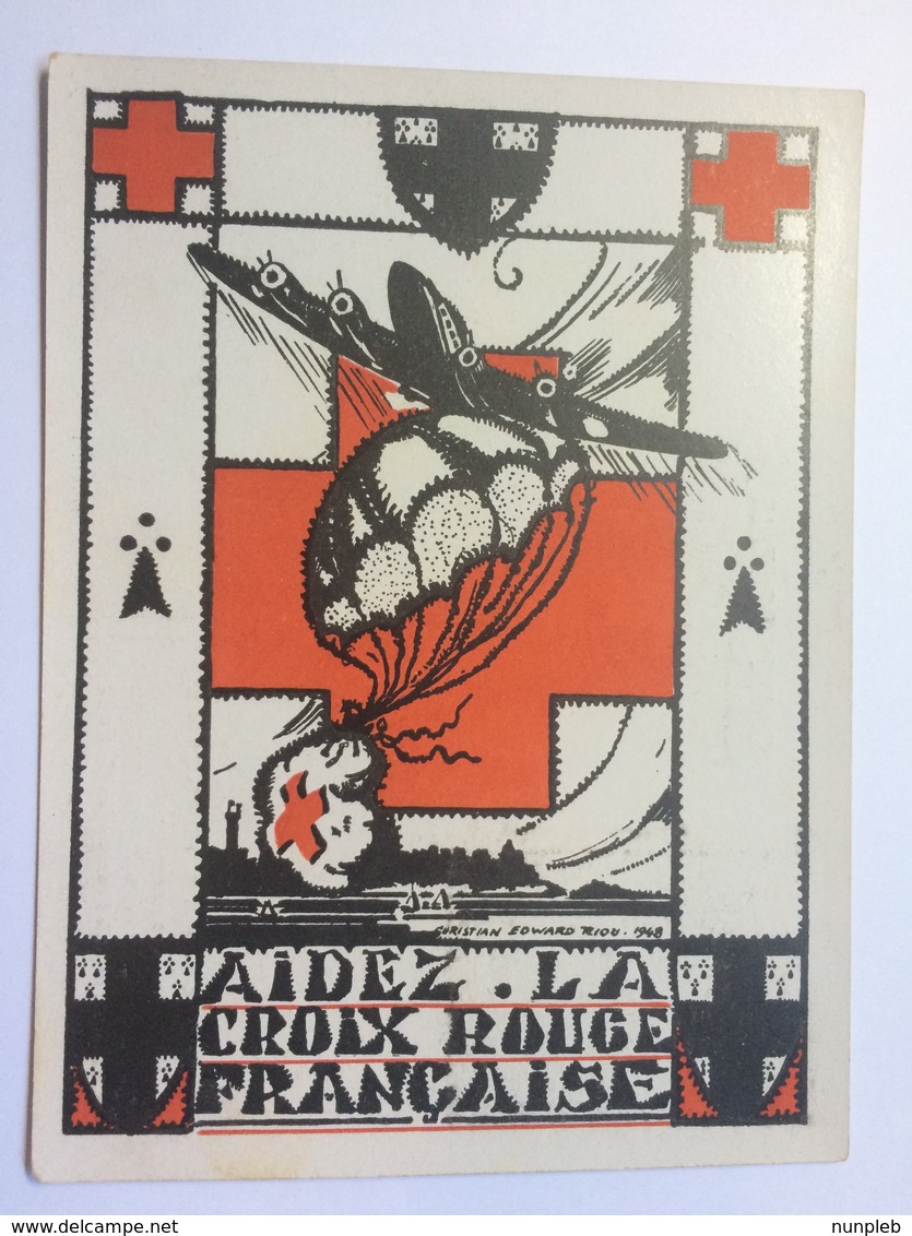 FRANCE - Aidez La Croix Rouge Francaise Postcard - 1948 - Dinard - Covers & Documents