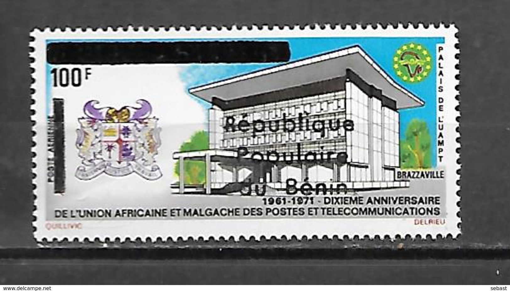 TIMBRE NEUF DU DAHOMEY SURCHARGE BENIN EN 1986 N° MICHEL G 447 COTE 70 € - Bénin – Dahomey (1960-...)