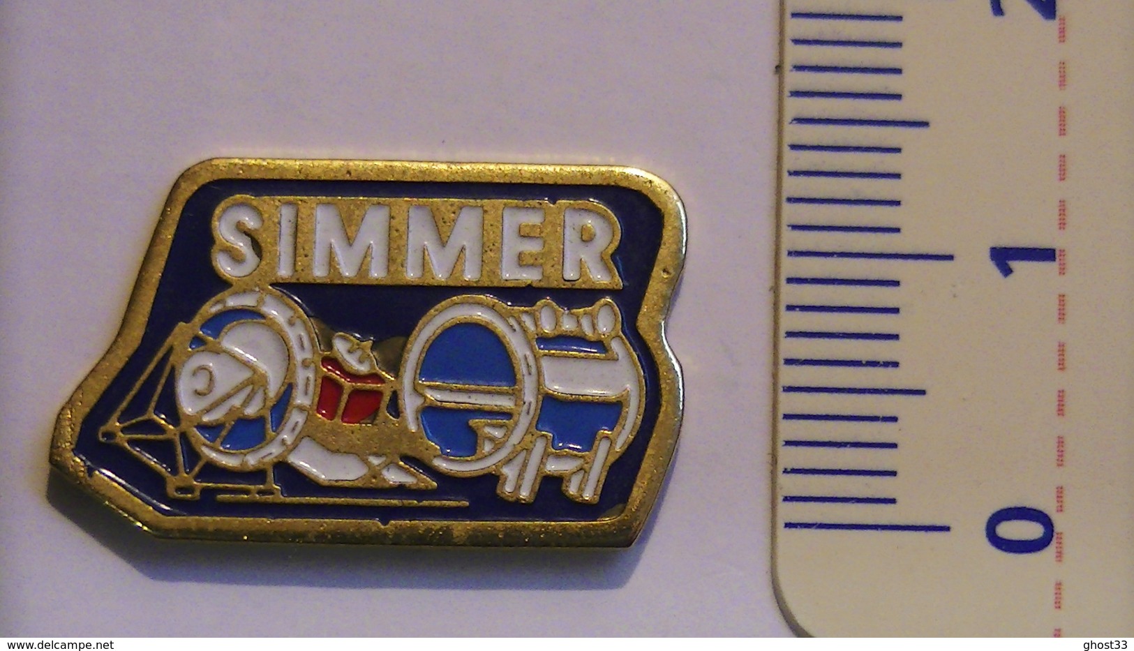 PIN'S - ESPACE - SIMMER (CHAMBRE THERMIQUE) - SOCIETE INTESPACE (MOYENS D'ESSAIS SPATIAUX) - Espace