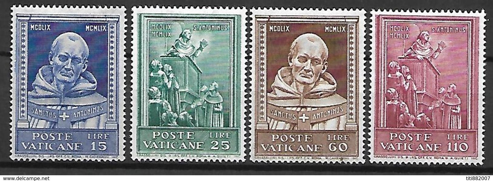 VATICAN     -    1960 .    Y&T N° 289 à 292 * .  Série Complète - Unused Stamps