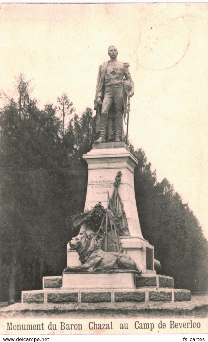 Bourg-Léopold Camp De Beverloo   Monument Du Baron Chazal - Leopoldsburg (Beverloo Camp)