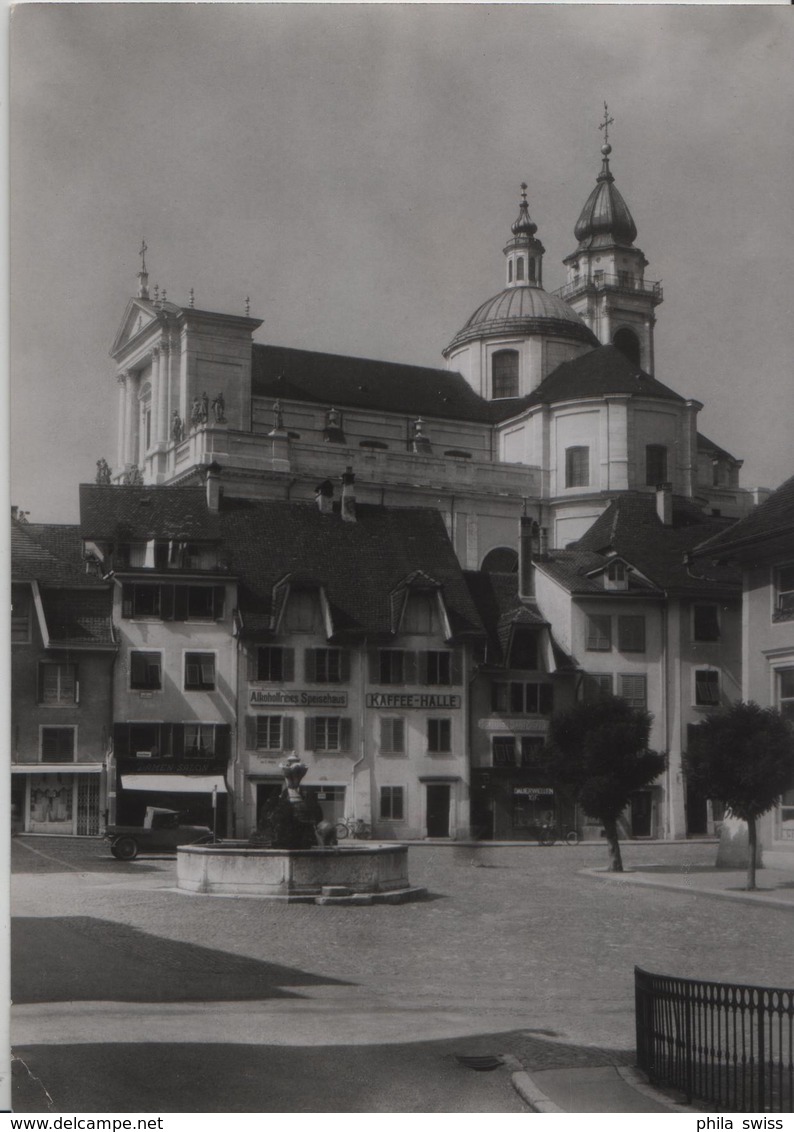Solothurn - Klosterplatz Und St. Ursenkirche - Photo: Hermann König - Autres & Non Classés