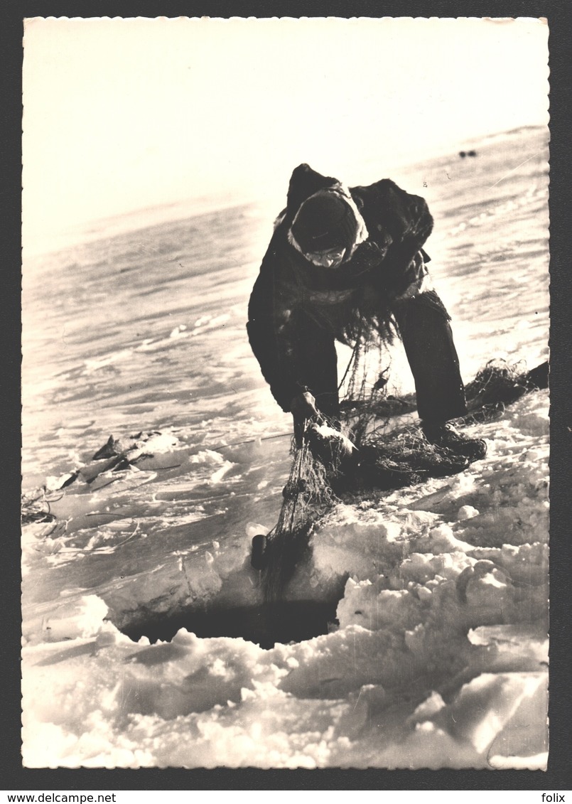 Esquimaux / Eskimo's / Inuit / Indian - Pêche Sous La Glace / Fishing - Photo Card - Amérique