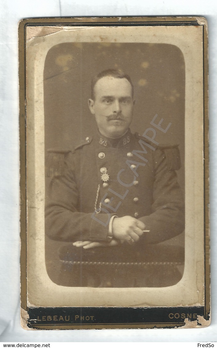 CDV Militaire Soldat 85eme RI Régiment Infanterie COSNES Photo LEBEAU - Guerre, Militaire