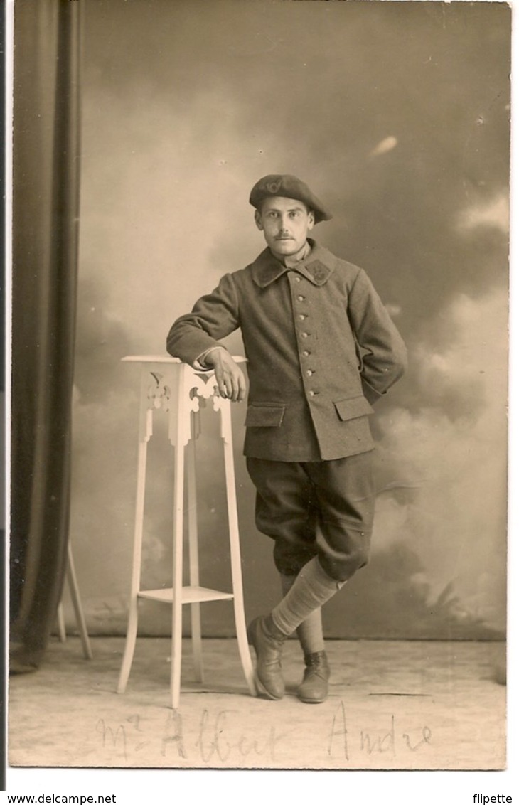 L74A695 - Portrait D'un Militaire Albert André - Uniformes