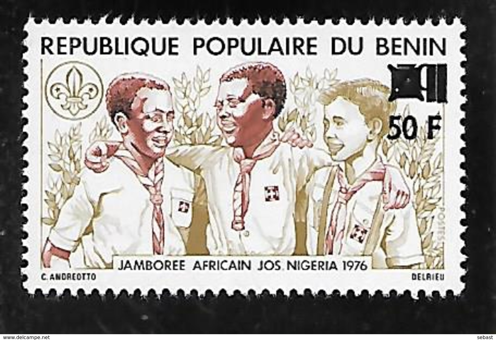 TIMBRE NEUF DU BENIN SURCHARGE EN 1979 N° MICHEL C 198 COTE 100 € - Benin - Dahomey (1960-...)