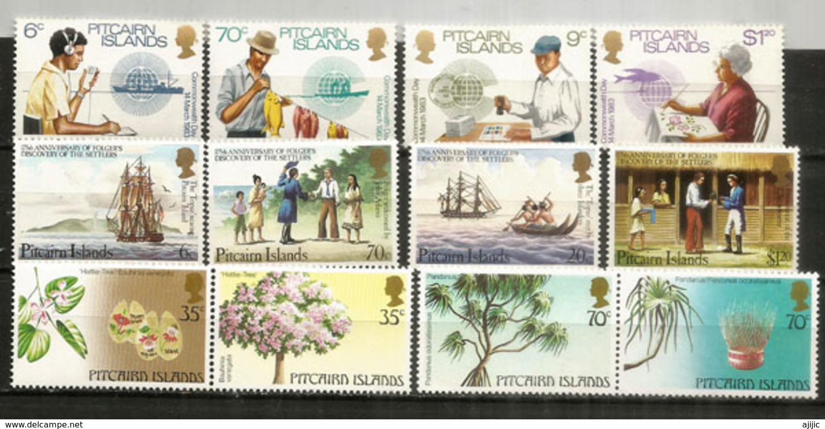 ILE PITCAIRN.  Année Complète 1983.   12 Timbres Neufs ** - Pitcairn