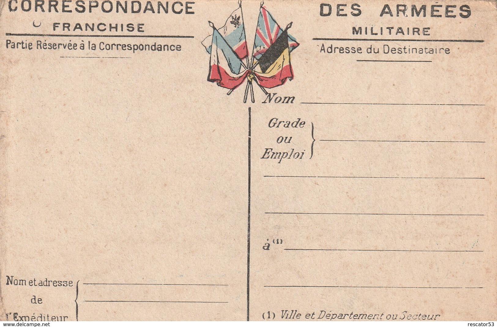 Rare Lettre Correspondances Aux Armées Avec Carte Du Front Artois Et Picardie - 1914-18