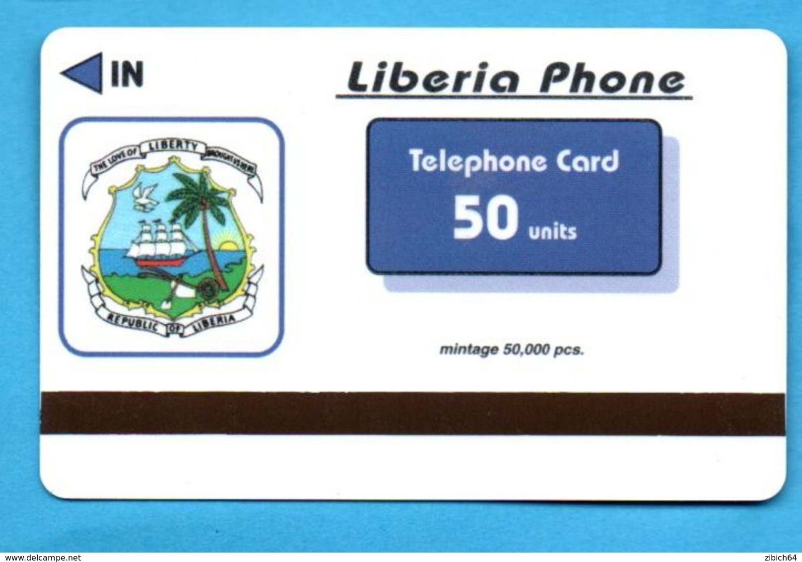 LIBERIA  Magnetic Phonecard - Liberia