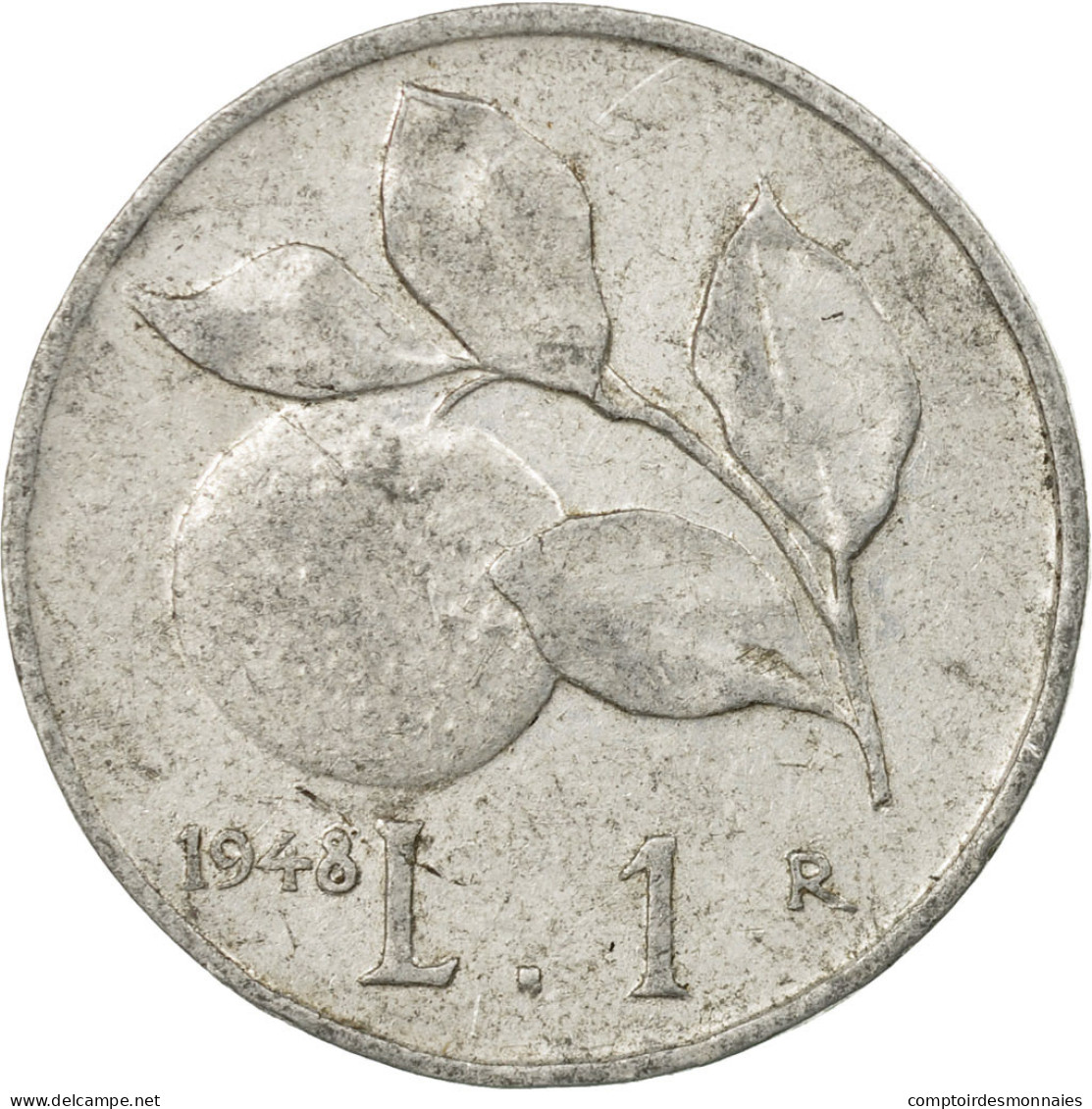 Monnaie, Italie, Lira, 1948, Rome, TTB, Aluminium, KM:87 - 1 Lira