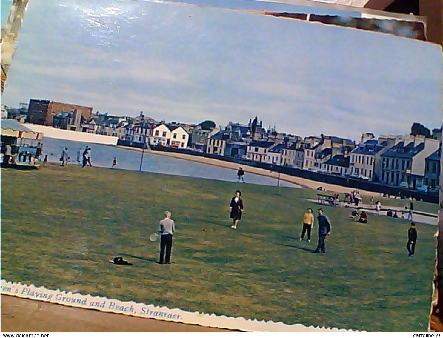 Scotland, Stranraer Children's Playing Ground Beach Tennis STAMP SELO TIMBRE ENGLAND 4d (BELFAST)TO ITALY 1967 GX5468 - Antrim