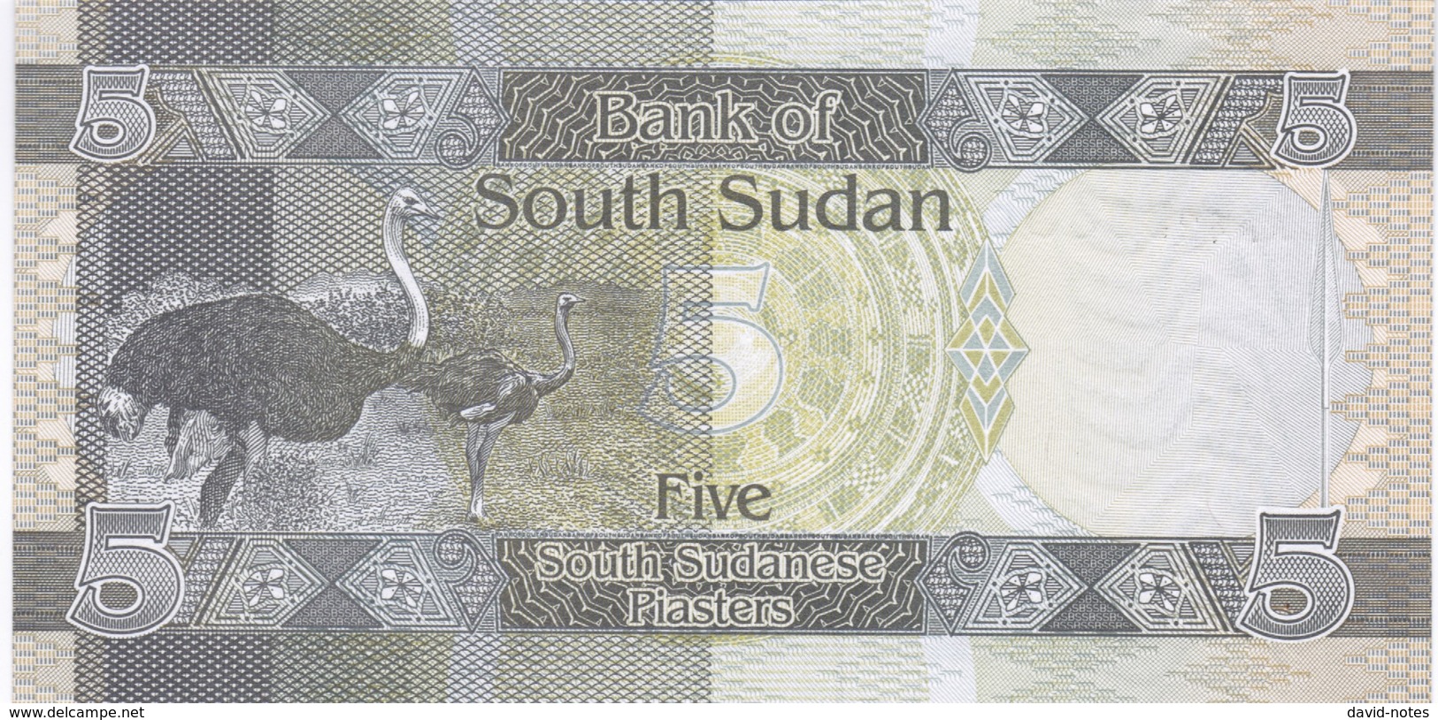 South Sudan - Pick 1 - 5 Piastres 2011 - Unc - RARE - Sudan Del Sud