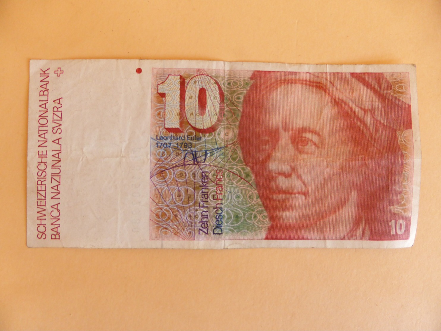 BILLET DE 10 FRANCS SUISSE LEONHARD EULER - Schweiz