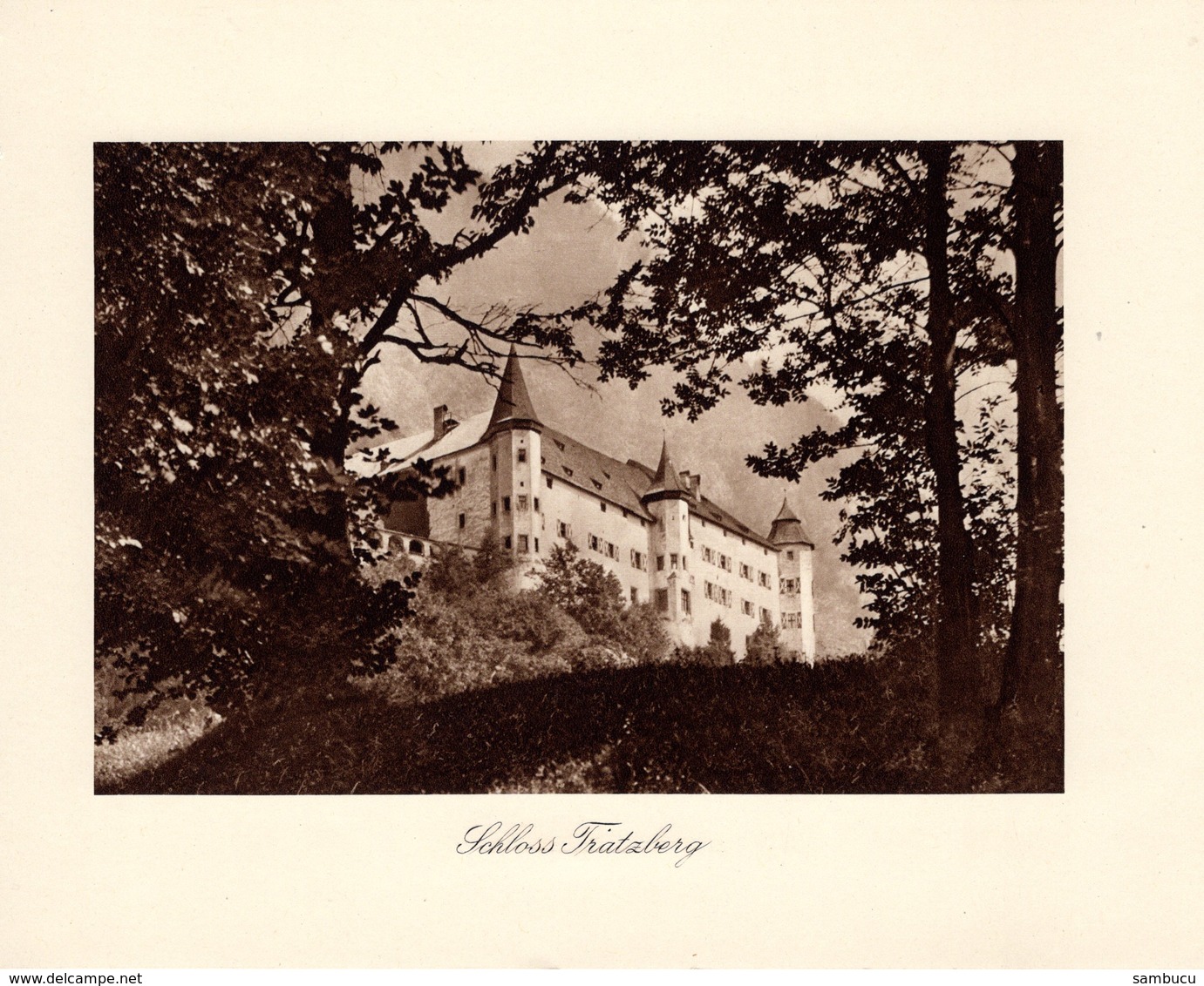 Schloss Tratzberg - Kupfertiefdruck Ca 1910-20 - Stiche & Gravuren