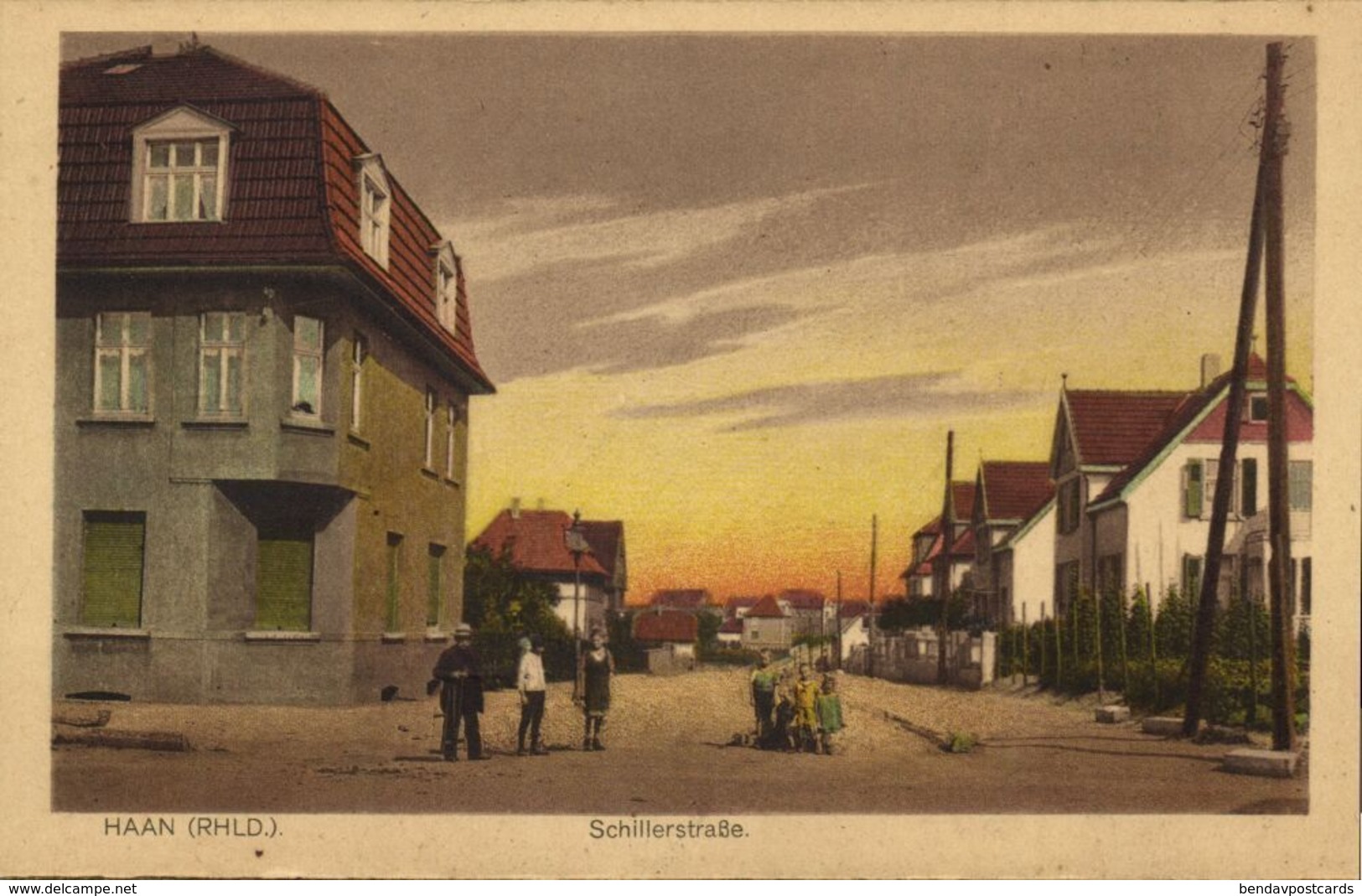 HAAN, Rhld., Schillerstrasse (1920s) AK - Haan