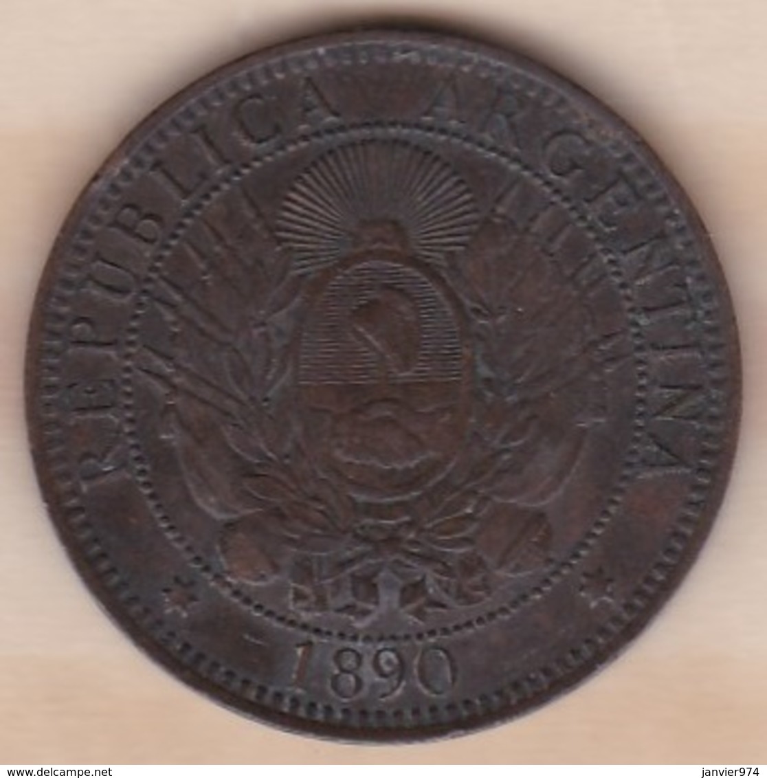 ARGENTINE / TUCUMAN. DOS CENTAVOS 1890. BRONZE - Argentine