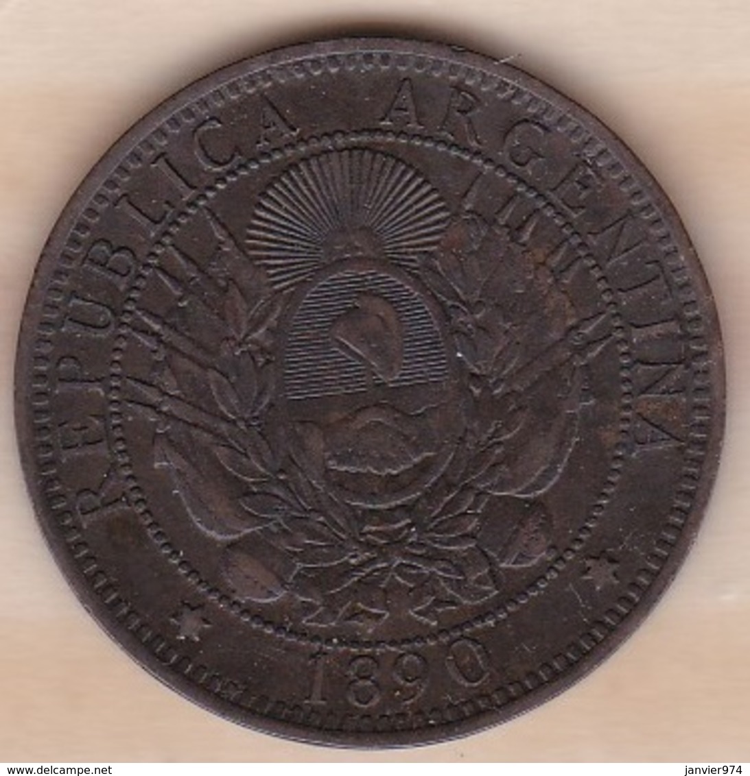 ARGENTINE / TUCUMAN. DOS CENTAVOS 1890. BRONZE - Argentine