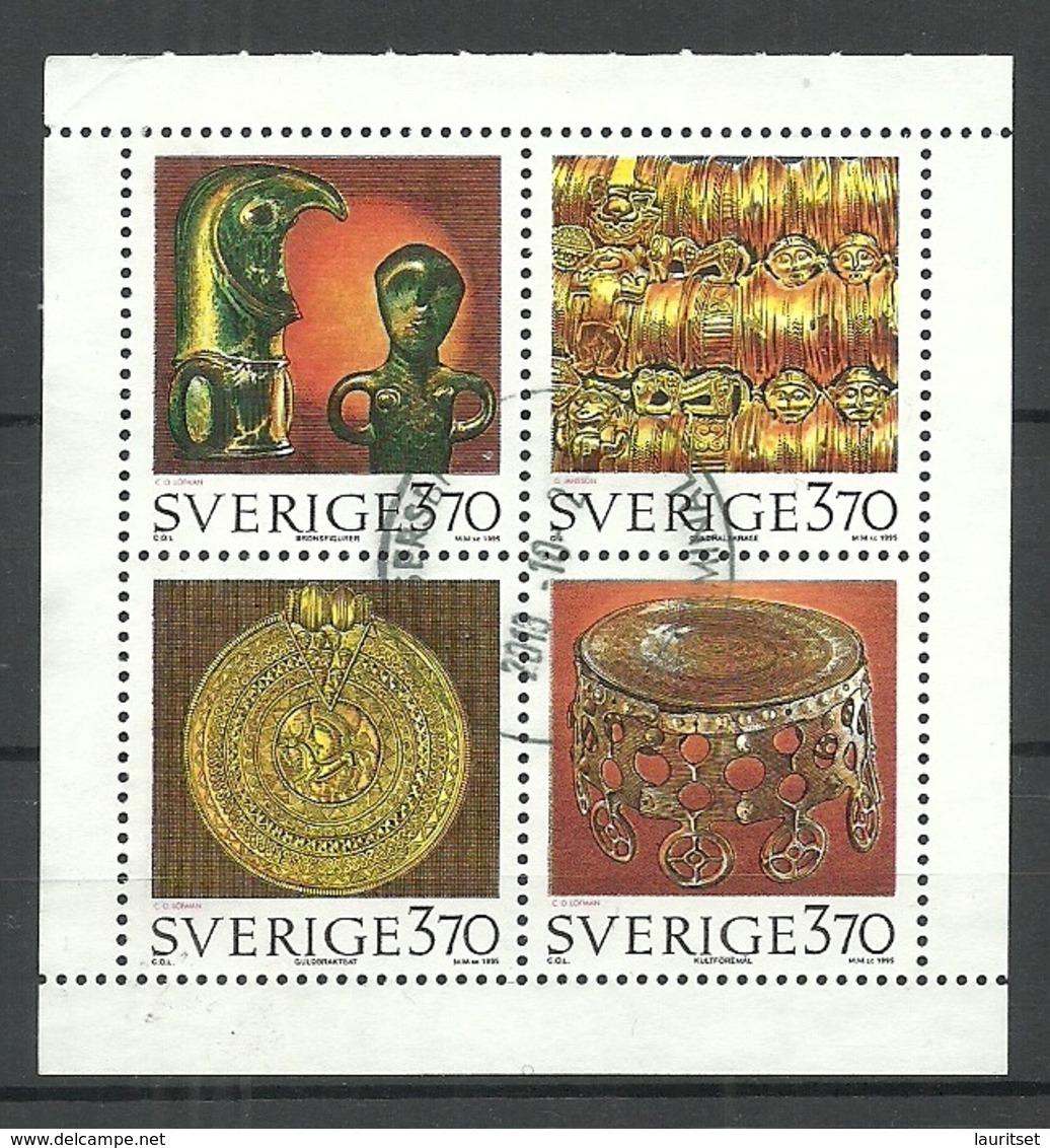 SCHWEDEN Sweden 1995 Michel 1906 - 1909 Bronzezeit O - Archeologia