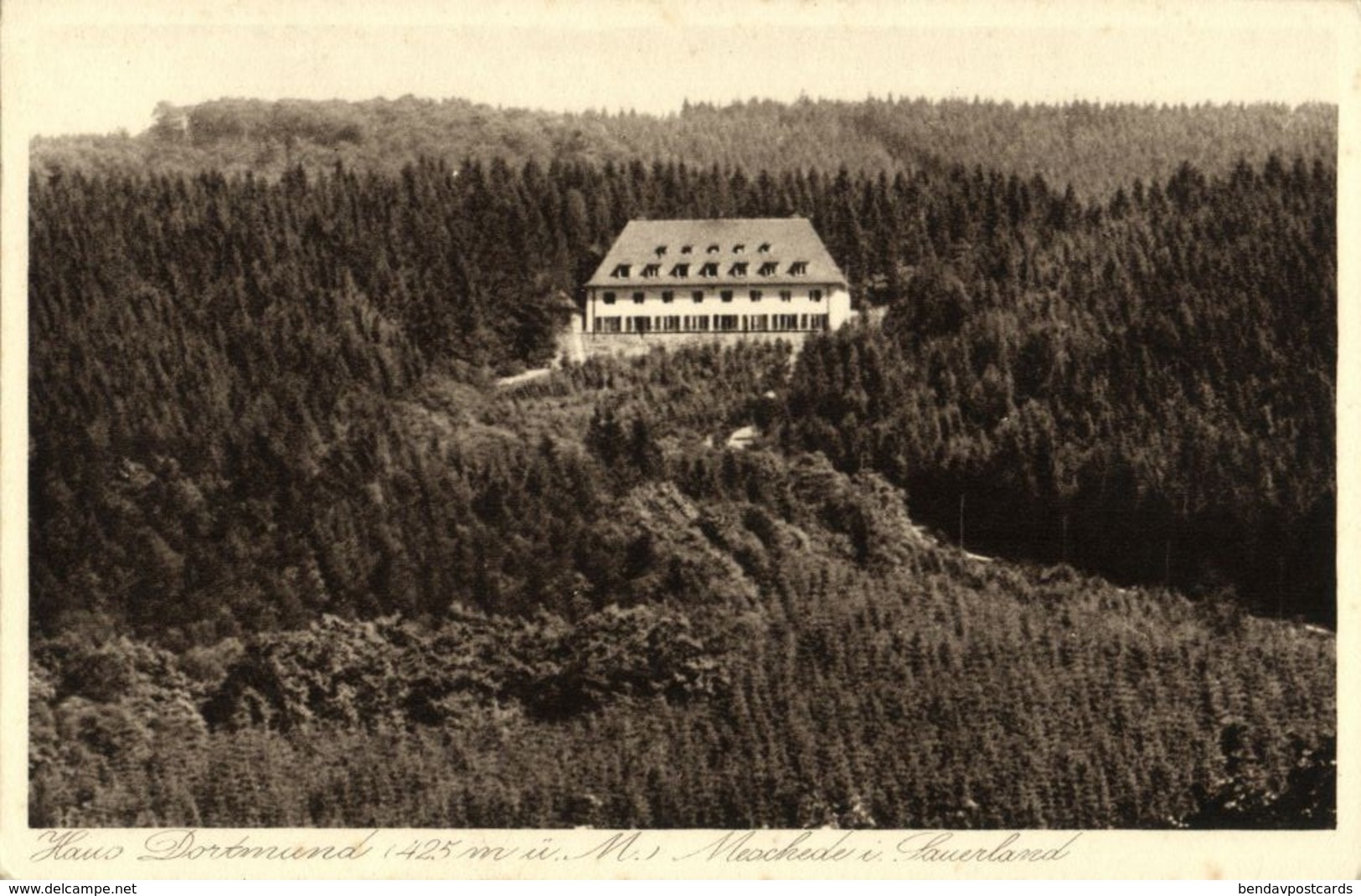 MESCHEDE I. Sauerland, Jugendherberge Und Ferienheim "Haus Dortmund" (1920s) AK - Meschede