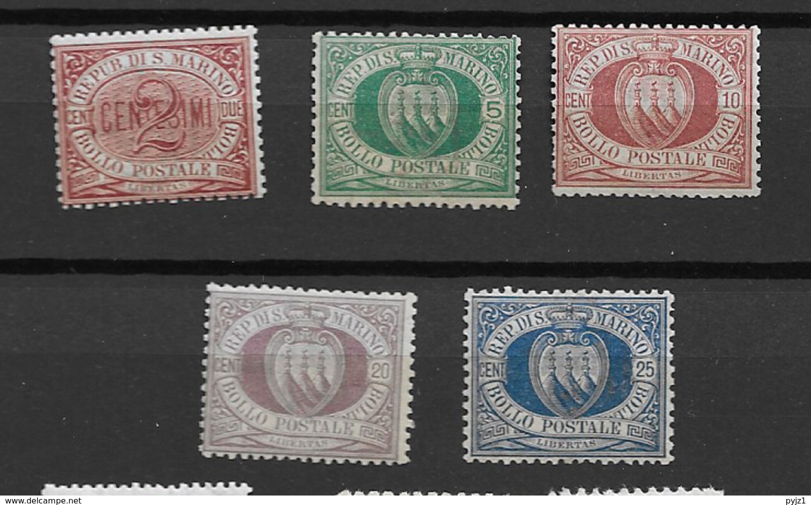 1894 MH San Marino - Unused Stamps