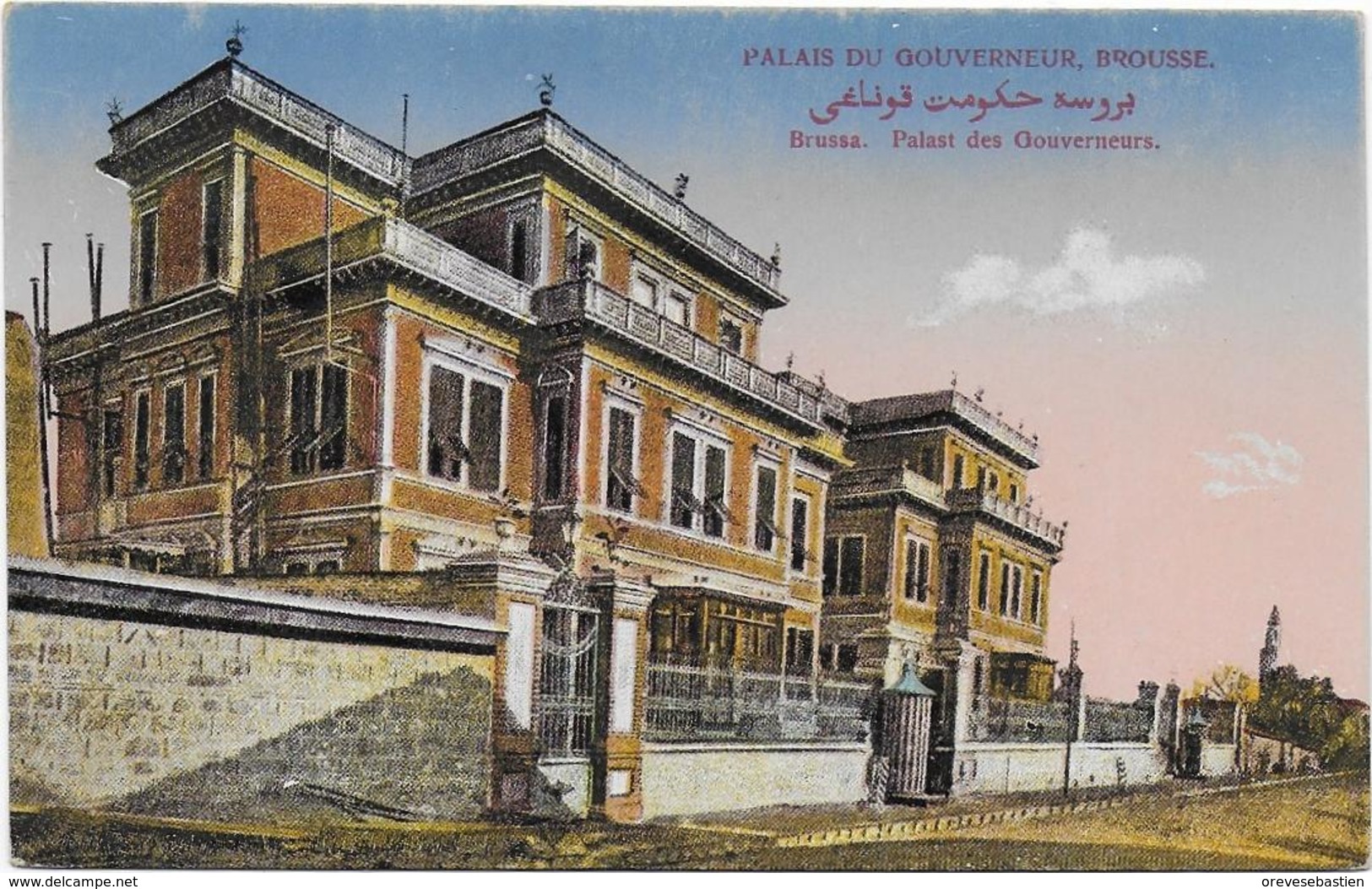 CPA - TURQUIE - PALAIS DU GOUVERNEUR - BROUSSE - BRUSSA - PALAST DES GOUVERNEURS - Turkije