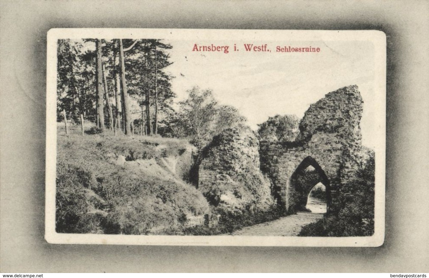 ARNSBERG I. Westfalen, Schlossruine (1912) AK (2) - Arnsberg