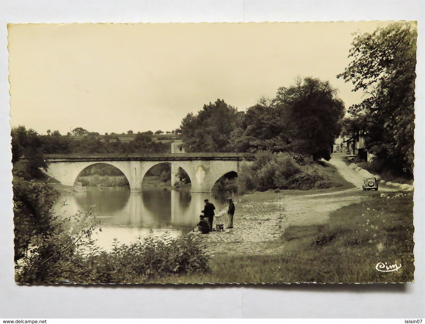 Carte Postale : 47 LAVARDAC : Pont Sur La Baïse, Animé, En 1958 - Lavardac