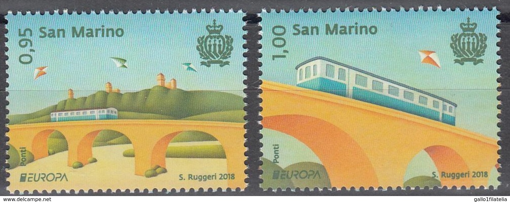 2018 - SAN MARINO - EUROPA  CEPT - PONTI / BRIDGES. MNH. - 2018