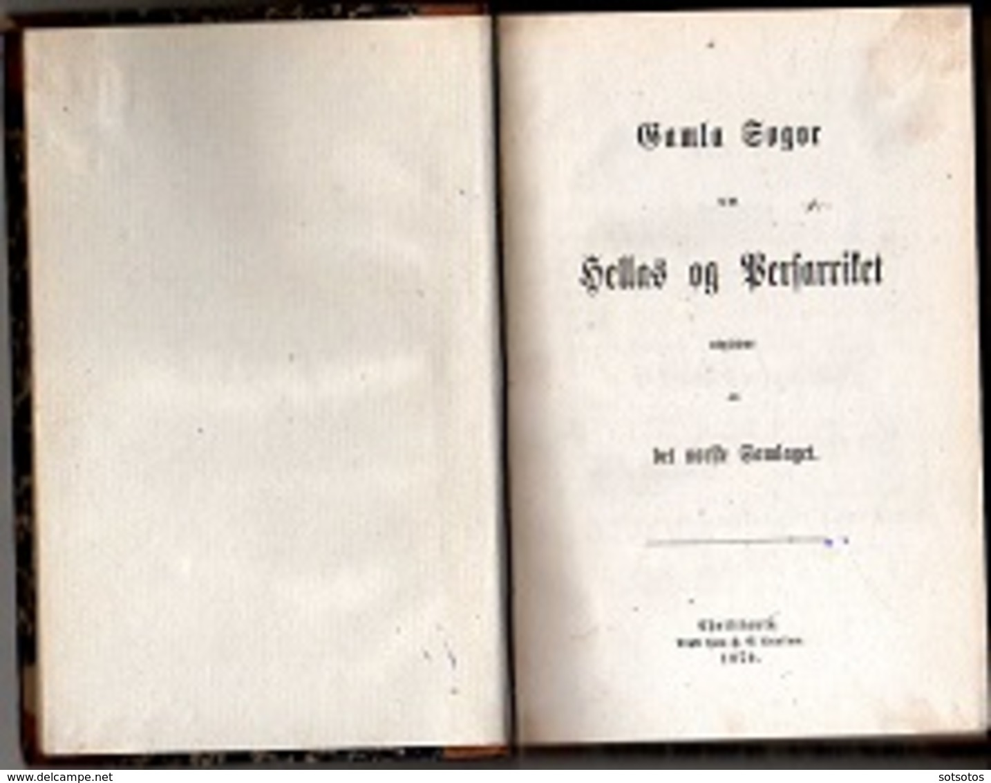 HELLAS Og PERSARRISTET - 1870 Bound 12Χ18 Cent. 180 Pages - SWEEDISH - Lingue Scandinave