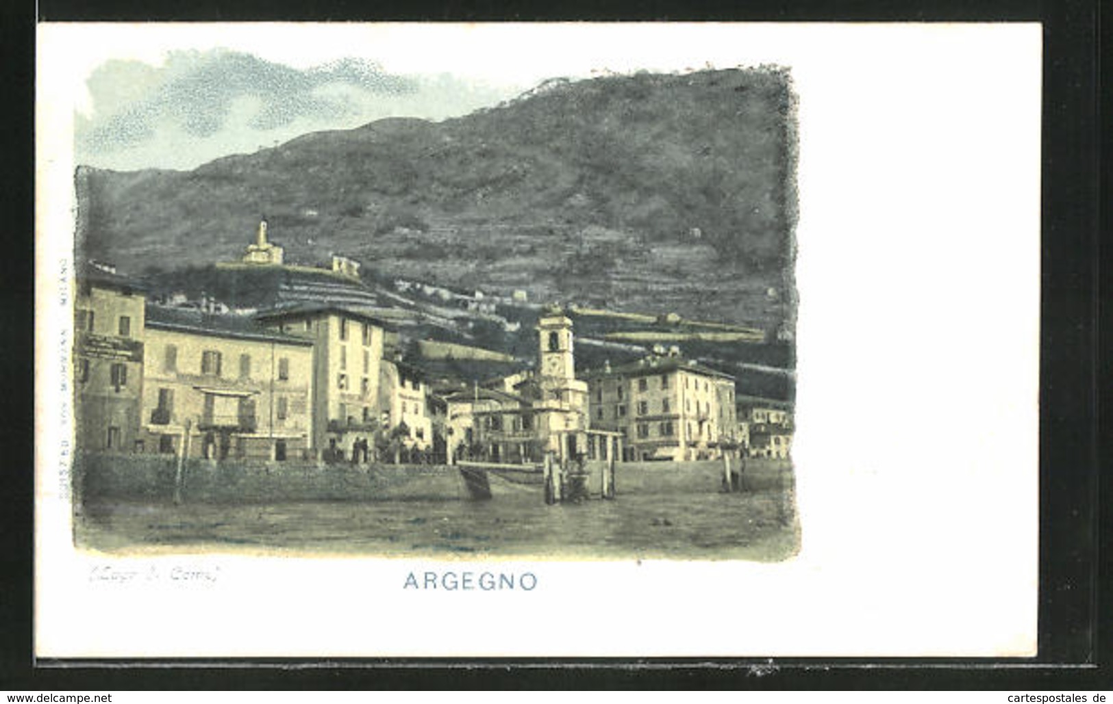 Cartolina Argegno, Teilansicht Der Ortschaft - Other & Unclassified