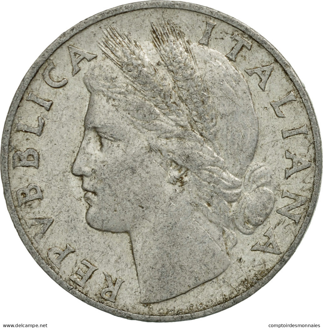 Monnaie, Italie, Lira, 1949, Rome, TB+, Aluminium, KM:87 - 1 Lire