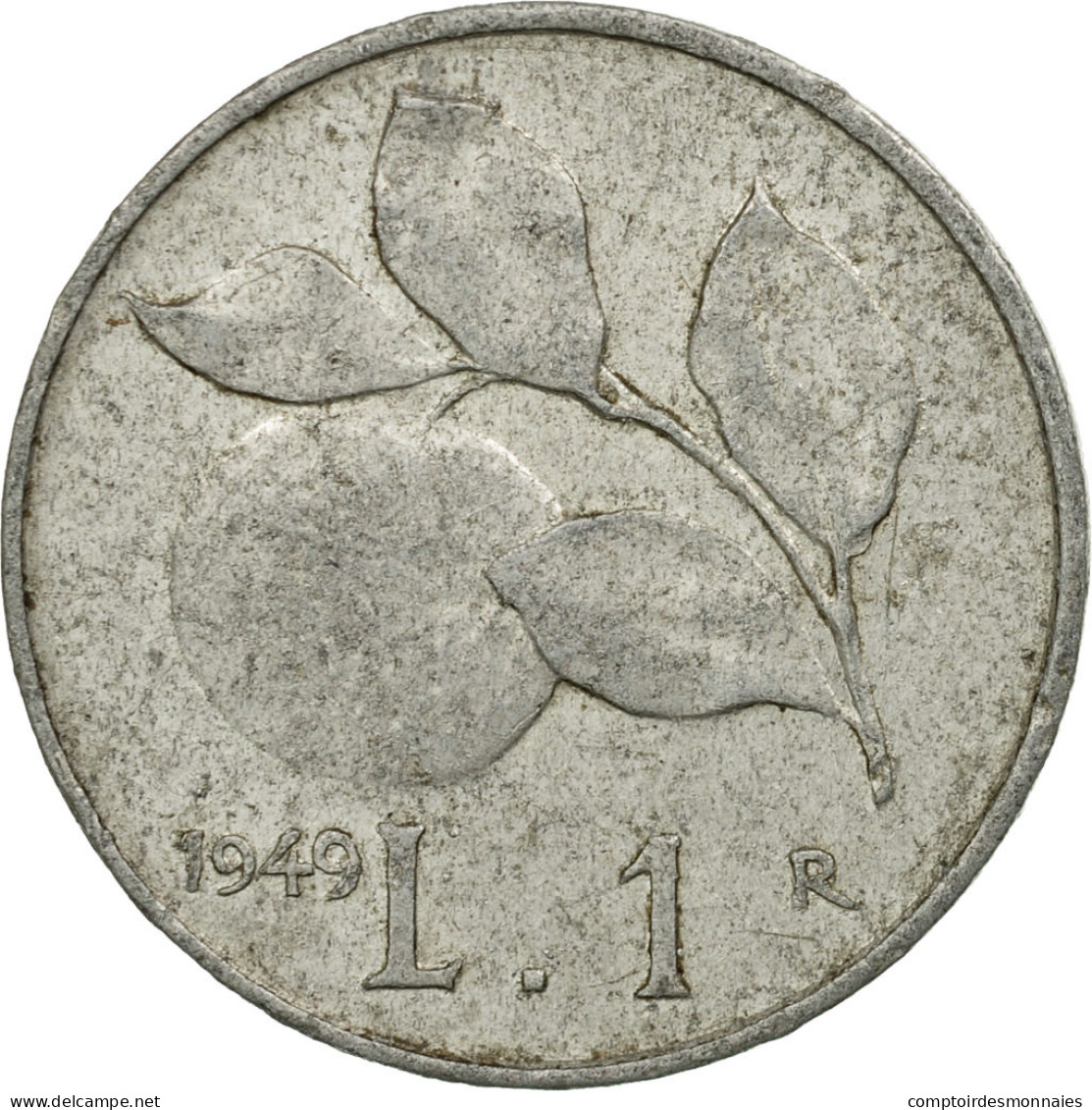 Monnaie, Italie, Lira, 1949, Rome, TB+, Aluminium, KM:87 - 1 Lira