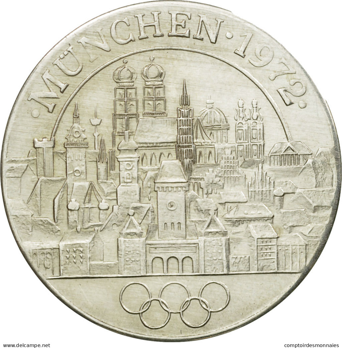 Allemagne, Jeton, XXème Jeux Olympiques D'Eté De Munich, 1972, SUP+, Argent - Autres & Non Classés