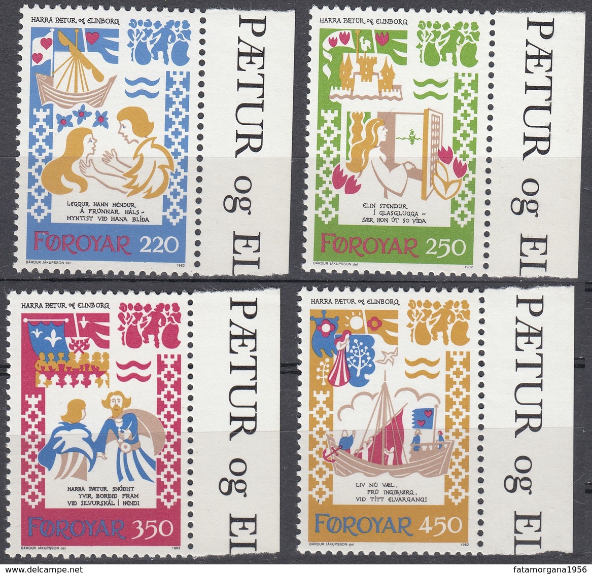 FØROYAR - 1982 - Serie Completa Nuova MNH: Yvert 69/72 Per Complessivi 4 Valori. - Emissioni Locali