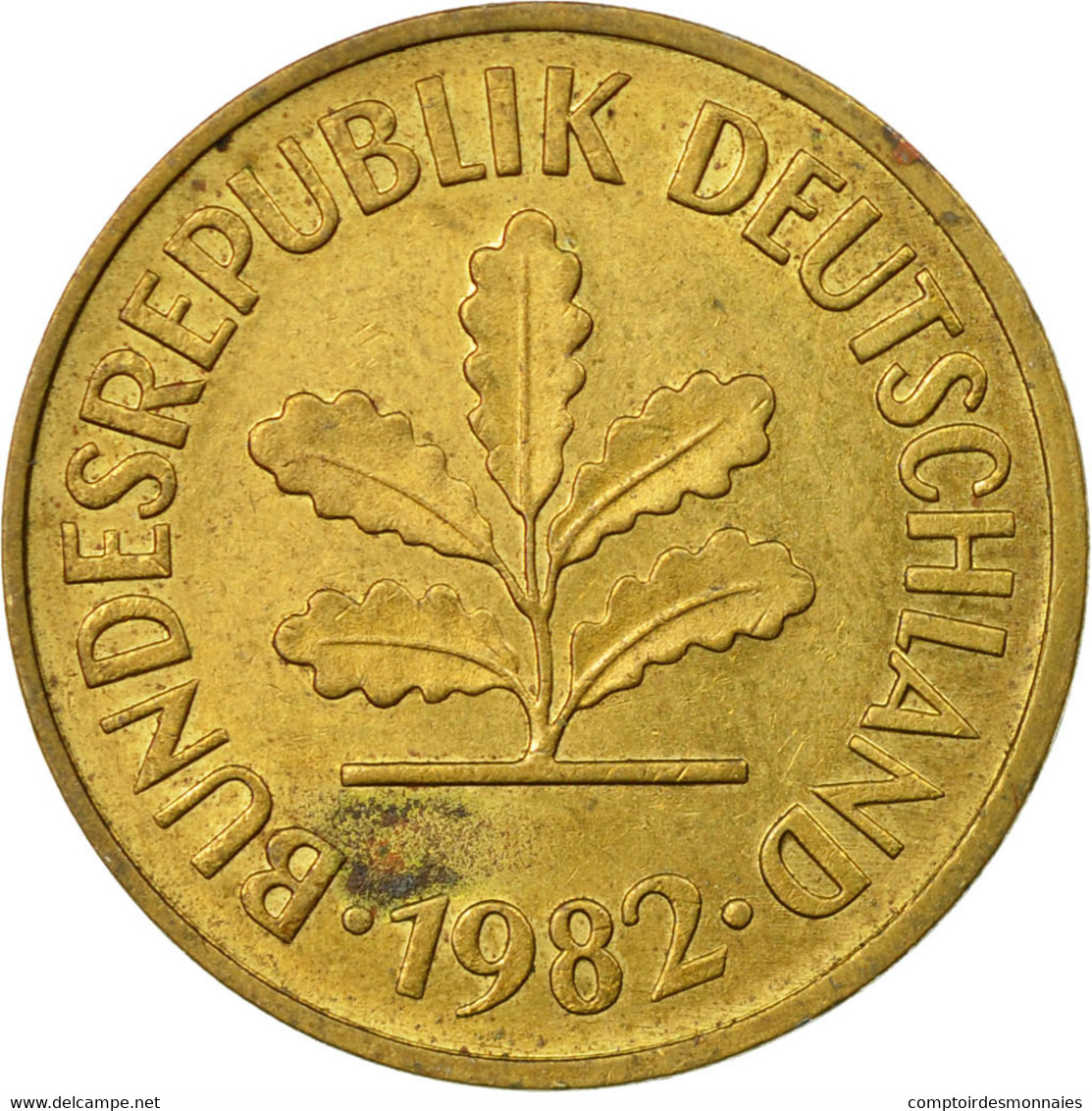 Monnaie, République Fédérale Allemande, 5 Pfennig, 1982, Karlsruhe, TTB - 5 Pfennig