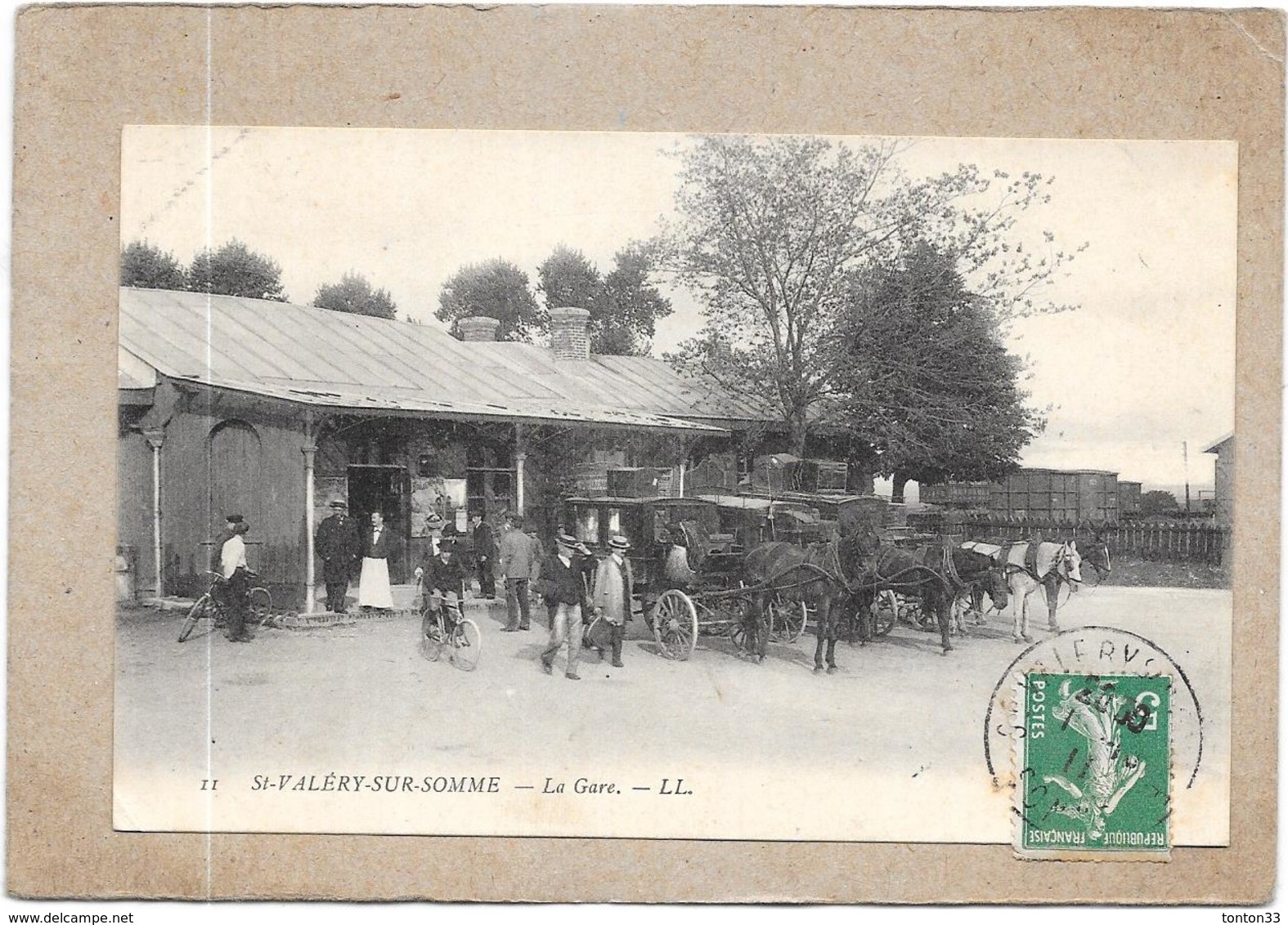 SAINT VALERY SUR SOMME - 80 - Une Vue TRES RARE De La Gare  - DELC5** - - Saint Valery Sur Somme