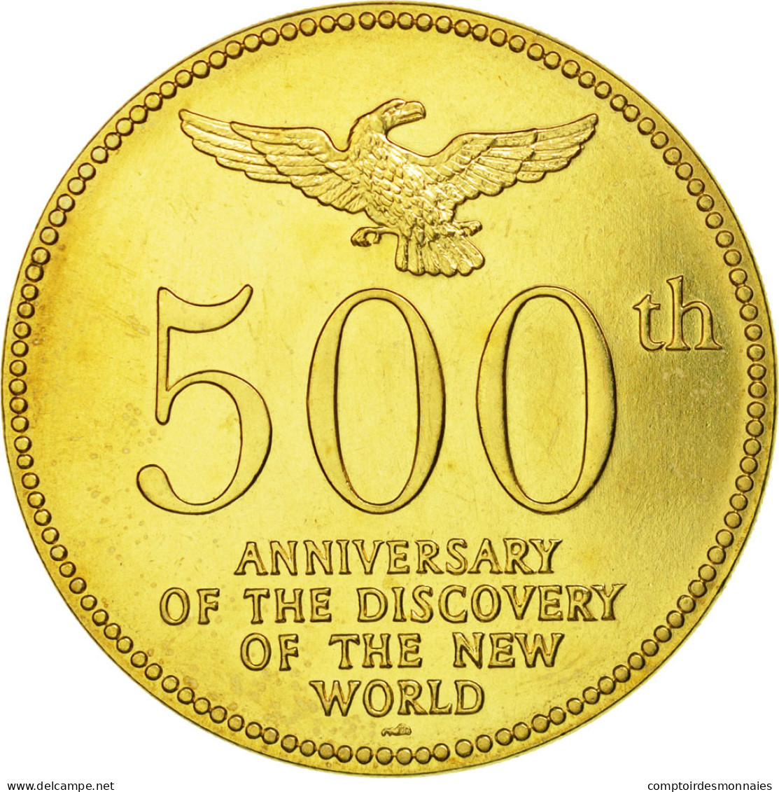 United States Of America, Médaille, 500ème Anniversaire De La Découverte De - Other & Unclassified