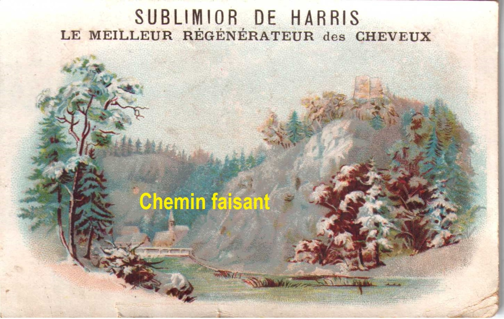 Lot De 3 Chromos SUBLIMIOR De HARRIS Regénérateur De Cheveux - Paysages - Scans  Recto-verso - Autres & Non Classés