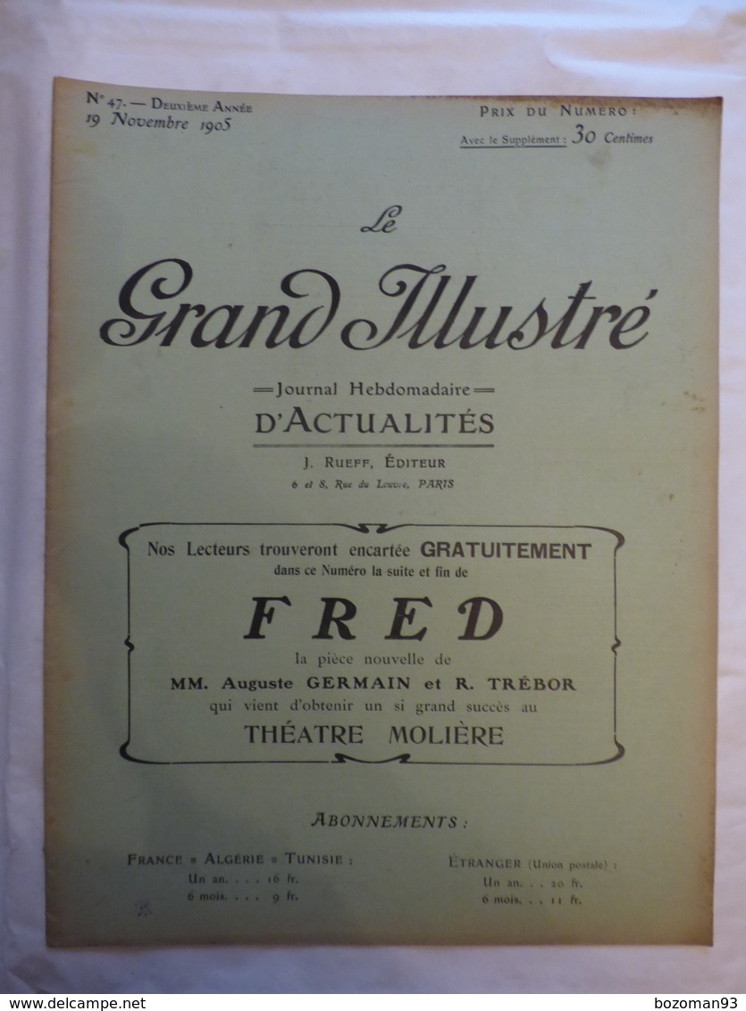 LE GRAND ILLUSTRE N° 47 Du 19/11/1905 FAMILLE IMPERIALE RUSSE - GRIMPEURS DE CLOCHERS - BENJAMIN RABIER - Autres & Non Classés